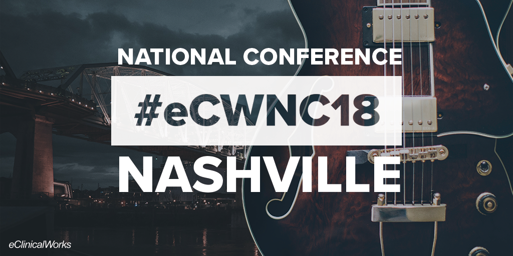 eClinicalWorks's tweet photo. What are you most looking forward to at #eCWNC18? Girish's keynote? Networking with peers? Let us know! https://t.co/MjolXFVkoH https://t.co/eZhAhzggrL