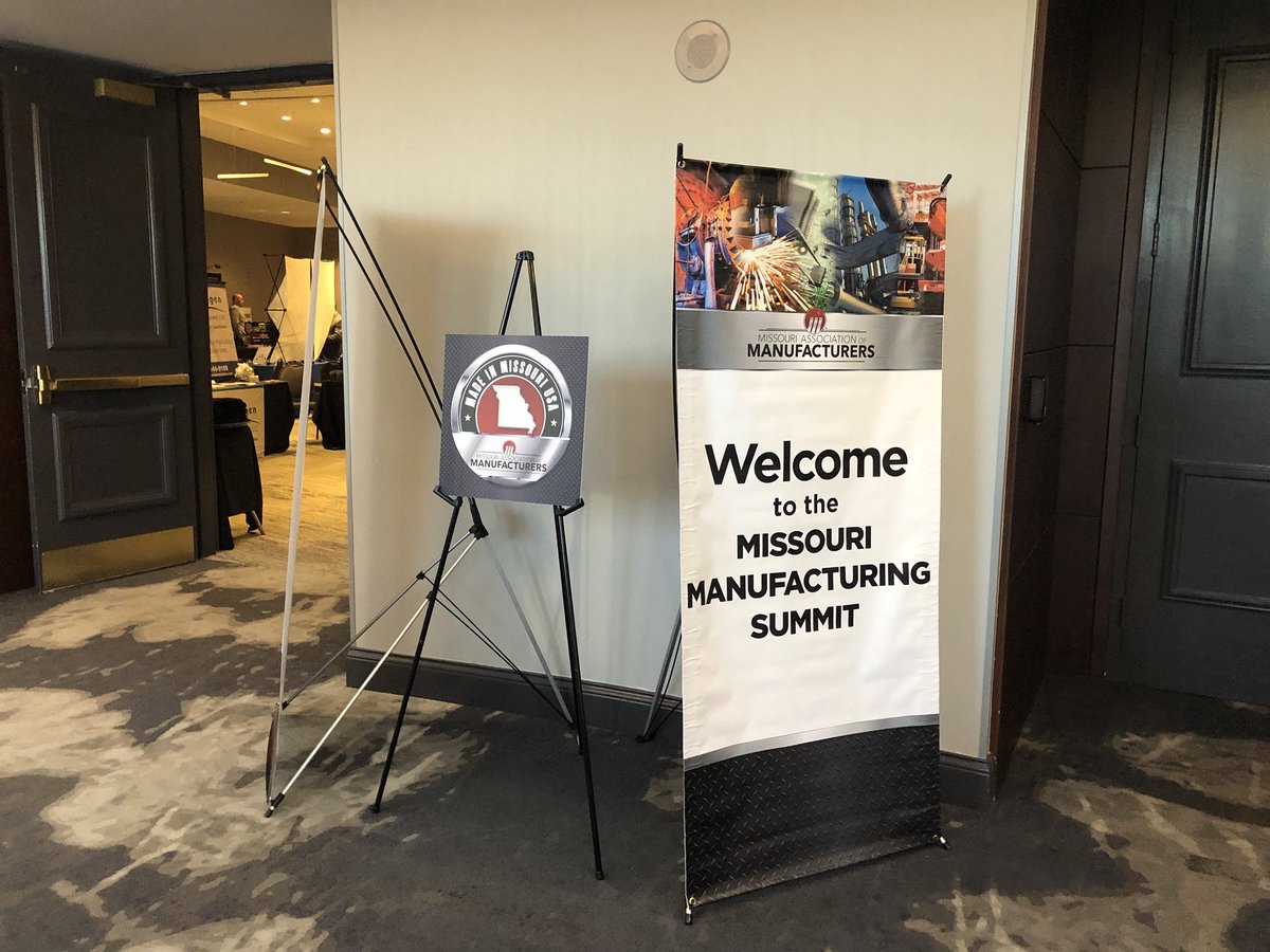 MOEnterprise's tweet photo. The 2018 #BeMAMstrong summit just kicked off! Come stop by our table and see us and some of friends (@ExportMissouri @MoEcoDevo) to find out how we help #manufacturing in the great state of #Missouri https://t.co/nE2e9tHysC