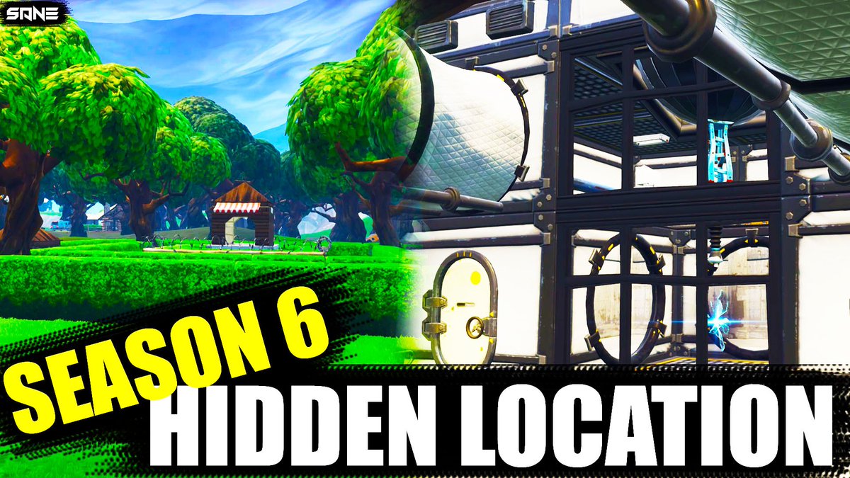 x_xsane's tweet photo. While exploring the map for any new changes with season 6 update in fortnite, ended up finding a new hidden location. Check it out :) https://t.co/sz7cwpmMkm via @YouTube #fortnite #FortniteSeason6 #hiddenlocation https://t.co/Yer9fblsTG