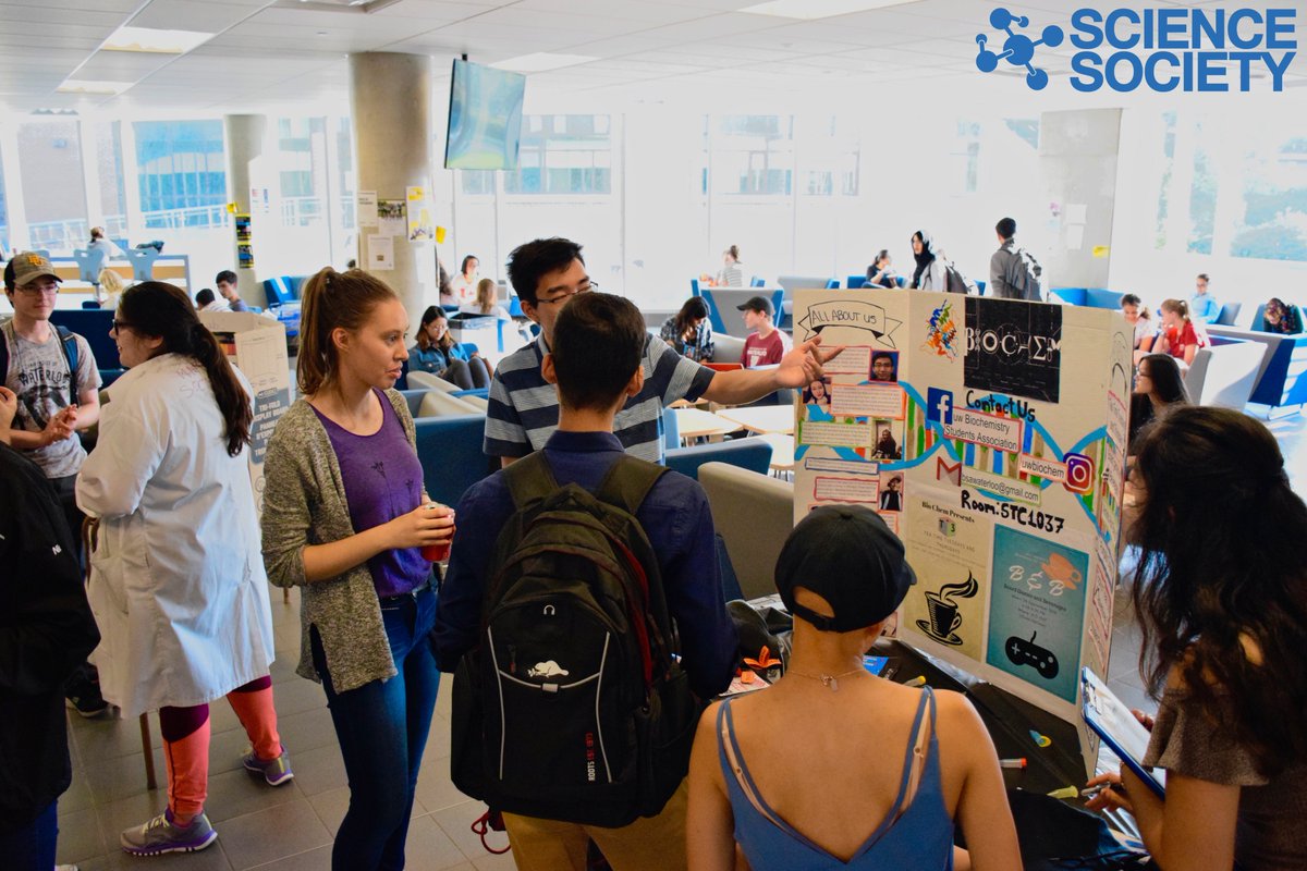 uwscisoc's tweet photo. Thanks for coming out to our second ever Science Showcase. We hope you got an opportunity to see what science has to offer at UW! See you at our next event 🔬👩‍🔬👨‍🔬 https://t.co/eoKSMmZTjK