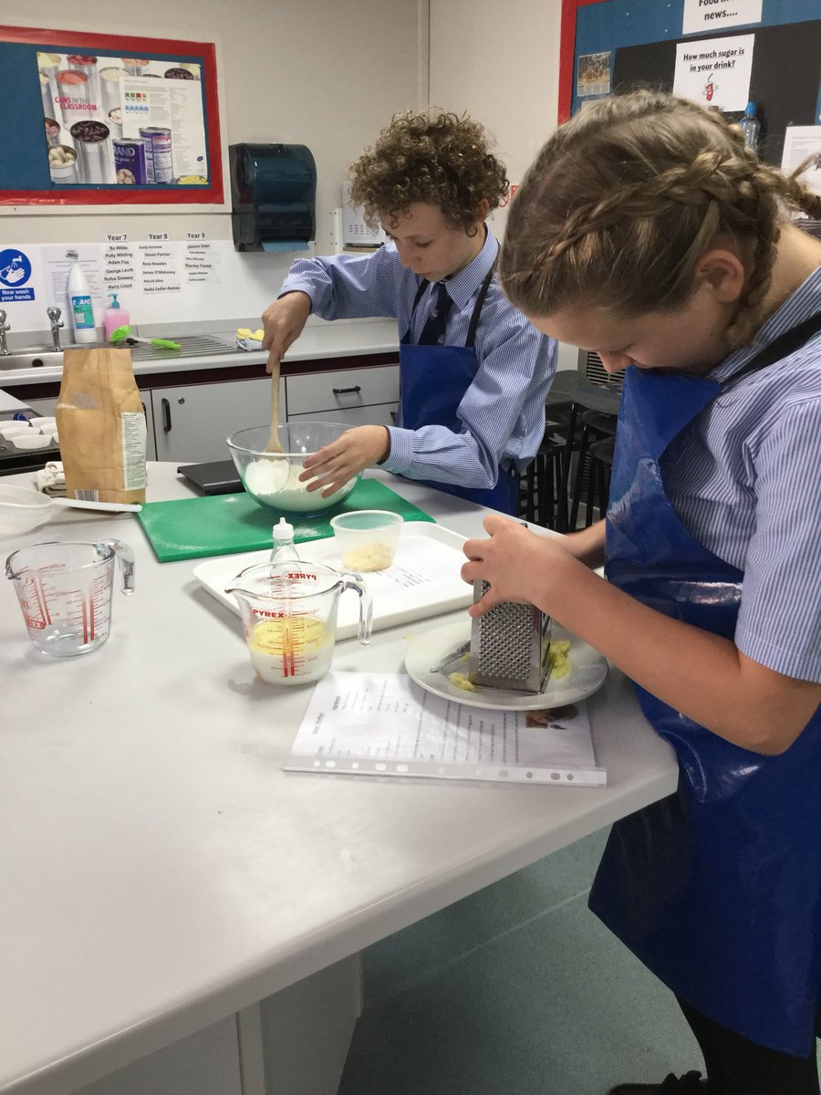 AshfordFood's tweet photo. Year 8’s making sweet vegetable muffins with courgette and carrots.#skills https://t.co/XQzUArhlwL