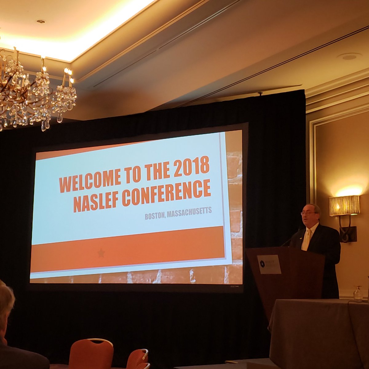 VCDC_US's tweet photo. "It's all about the residents." A great reminder during the opening remarks from #NASLEF President Hal Keller. https://t.co/VYcBTj4UP8