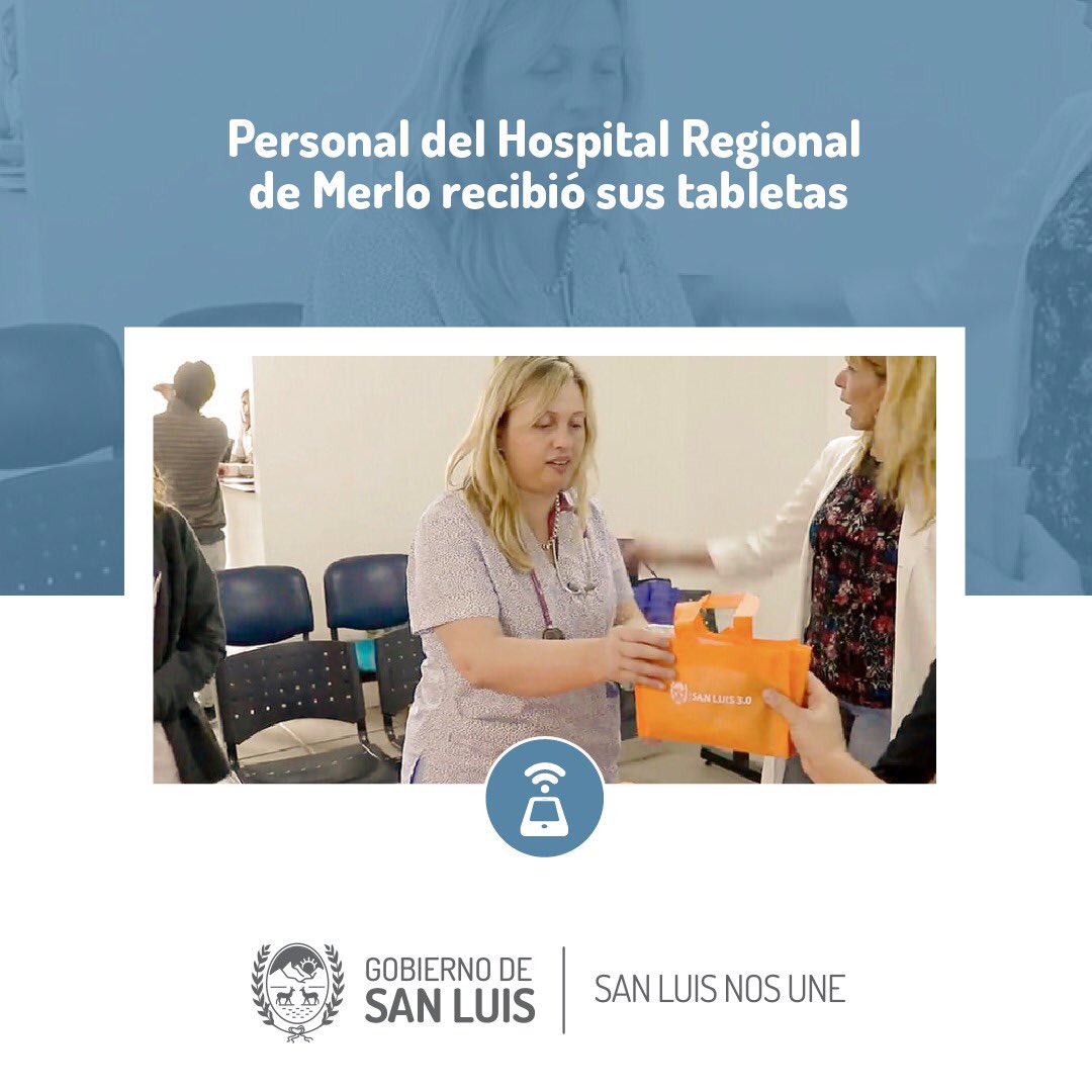 sanluisgob's tweet photo. #Salud3.0
PERSONAL DEL HOSPITAL REGIONAL DE MERLO RECIBIÓ SUS TABLETAS
El Ministerio de Ciencia y Tecnología entregó dispositivos al personal del Hospital de la Villa de Merlo y brindó capacitaciones sobre el sistema digital “Registros Médicos”.
https://t.co/jfZsMRHZ92 https://t.co/RDvPAsDXiQ