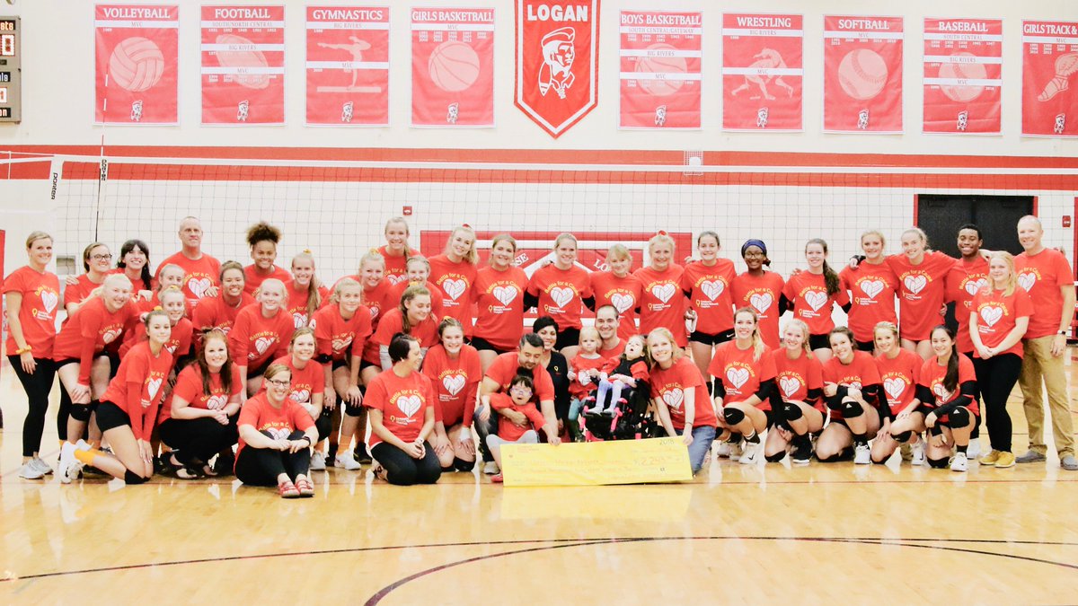 Lacrosseschools's tweet photo. The Logan &amp; Central volleyball teams again organized #BattleForACause benefiting the @CMNHospitals at @gundersenhealth. The teams sold t-shirts &amp; had a Miracle Minute collection during their game this week, raising $2,243! #sdlax https://t.co/ML6LDy9stU