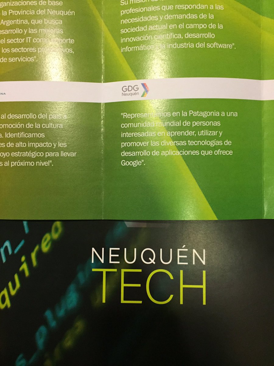 GDGNeuquen's tweet photo. Presentes en #NeuquenTech https://t.co/o6ufpICwUm