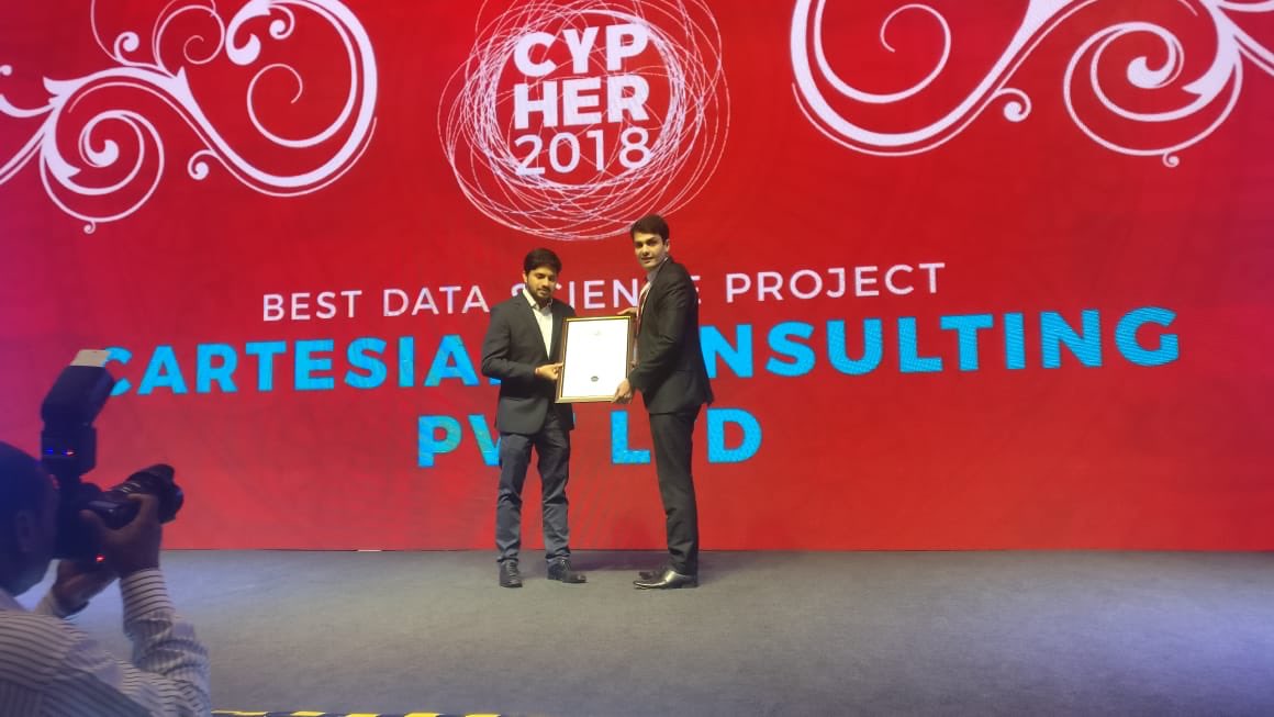 CartesianConsul's tweet image. We won the best data science project award at Cypher! Upwards and onwards! #cypher2018