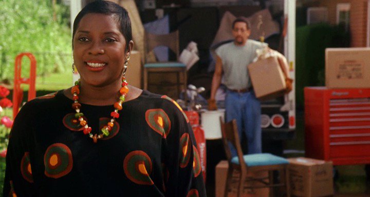 Gloria (Loretta Devine)"As earth, Gloria is the funkiest in colorful printed tunics and blouses... And she makes major statements with accessories, including handmade beaded jewelry and big, wild hats."