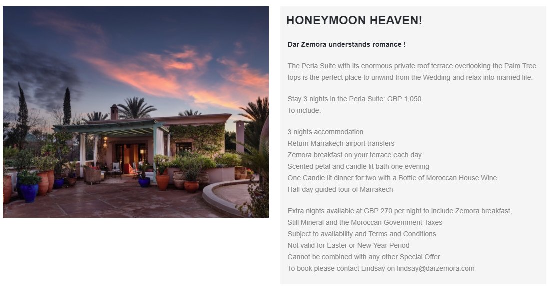 DarZemora's tweet photo. Who doesn't love a special offer? #specialoffers #holidaypackages that Dar Zemora are offering.  #somethingforeveryone #marrakech #luxurytravel #boutiquehotel info@darzemora.com https://t.co/vE0b8KefUj https://t.co/UN99P4UFiz