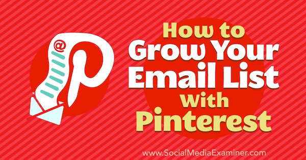 How to Grow Your Email List With Pinterest
ow.ly/86OP30lG0mF