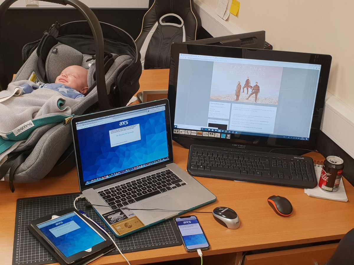 <a href="/HowardDonald/">Howard Donald</a> No sleep but my 5 week old helped me get some #TT30 tour tickets ! Named him Aston #petrolhead