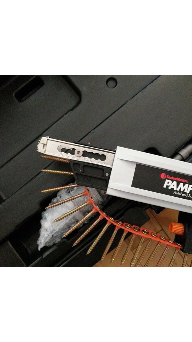 FastenMasterPro's tweet image. The #PAMFast Autofeed System is reliable, fast and versatile. It&apos;s the perfect tool to install decking, subfloor, cement board, drywall and more. With a few quick turns of an allen key, it can be adjusted to fit 1&quot;-3&quot; screws. 
Learn more on our website: ow.ly/EtWh30lSMeq