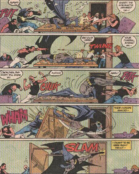 nick_lowe_'s tweet photo. Heard about Norm Breyfogle late last night. One of my favorite Batman artists of all time. His action was clear as day and every time Batman hit someone it HURT. Check out this page. #RIPNormBreyfogle https://t.co/bK3yT46rCe