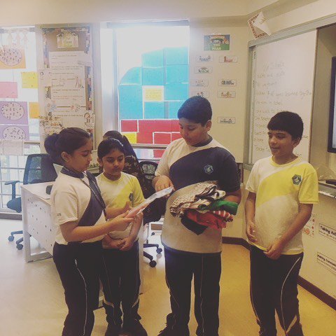 iborganization's tweet photo. #IBPYP student at Jamnabai Narsee International School are helping to implement the ban on plastic bags by creating re-usable bags out of old discarded t-shirts. #generationIB #environmentIB https://t.co/Z7f2bNuzPb