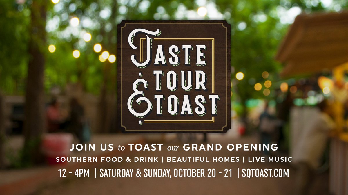 Join us at Taste, Tour &amp; Toast - Grand Opening Event 10/20 &amp; 10/21.
facebook.com/events/9071671…