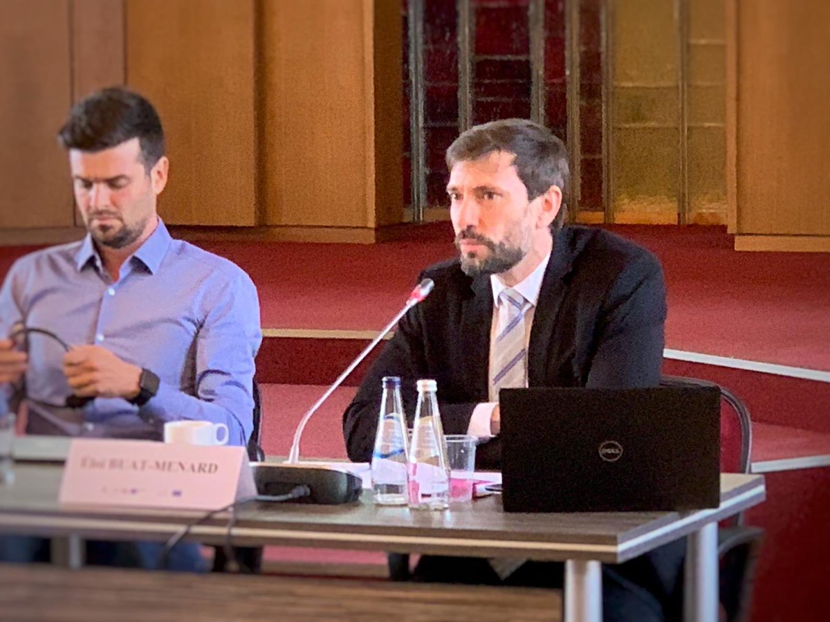 CoE_RuleofLaw's tweet photo. #CoE4AI #CEPEJ Conf “Artificial Intelligence at the service of the #judiciary”: "So-called “#predictivejustice” applications in #civil and #criminal matters : assumptions, risks, expectations -reflections underway in France 🇫🇷– É. BUAT-MENARD, Judge, Dep Dir, Court of Cassation https://t.co/2zAMU4UKN9