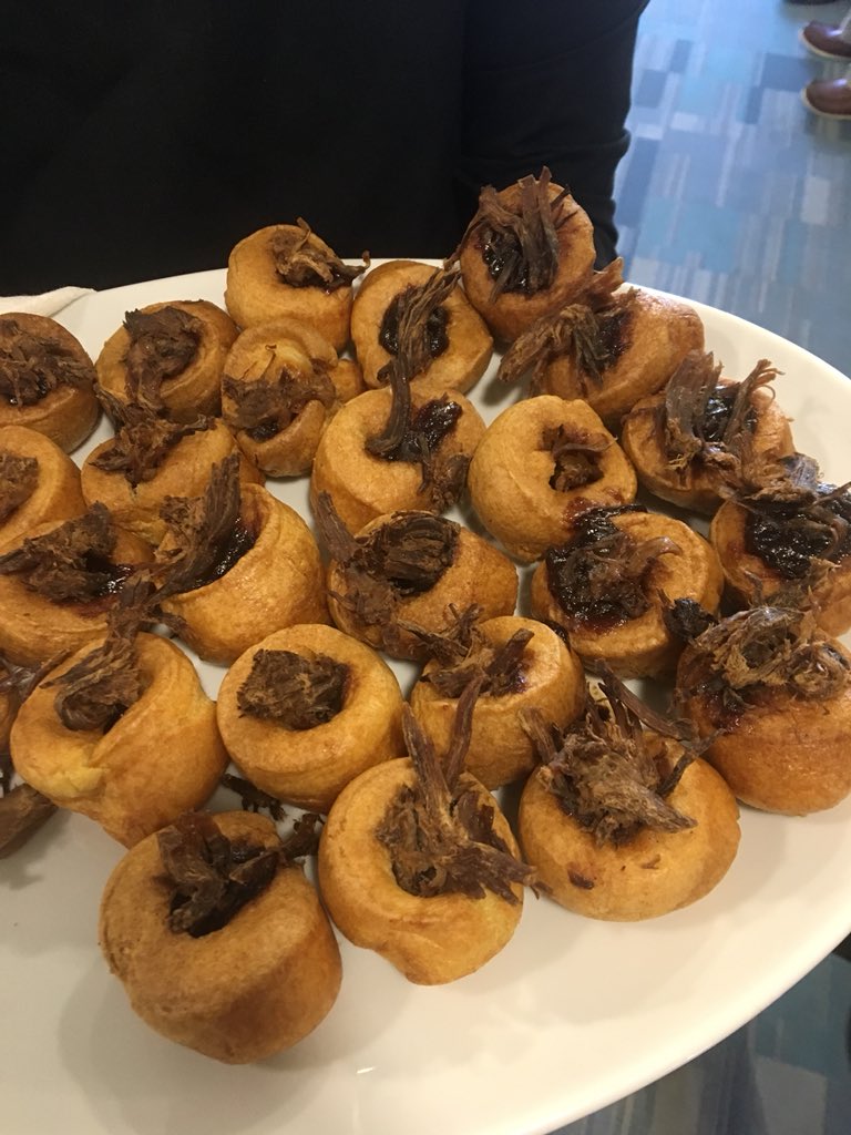 ponteraces's tweet photo. Hot beef Yorkshire pudding canapรฉs were our #Magic500 offering today! Were you lucky enough to grab one? https://t.co/1kGloVHR3h