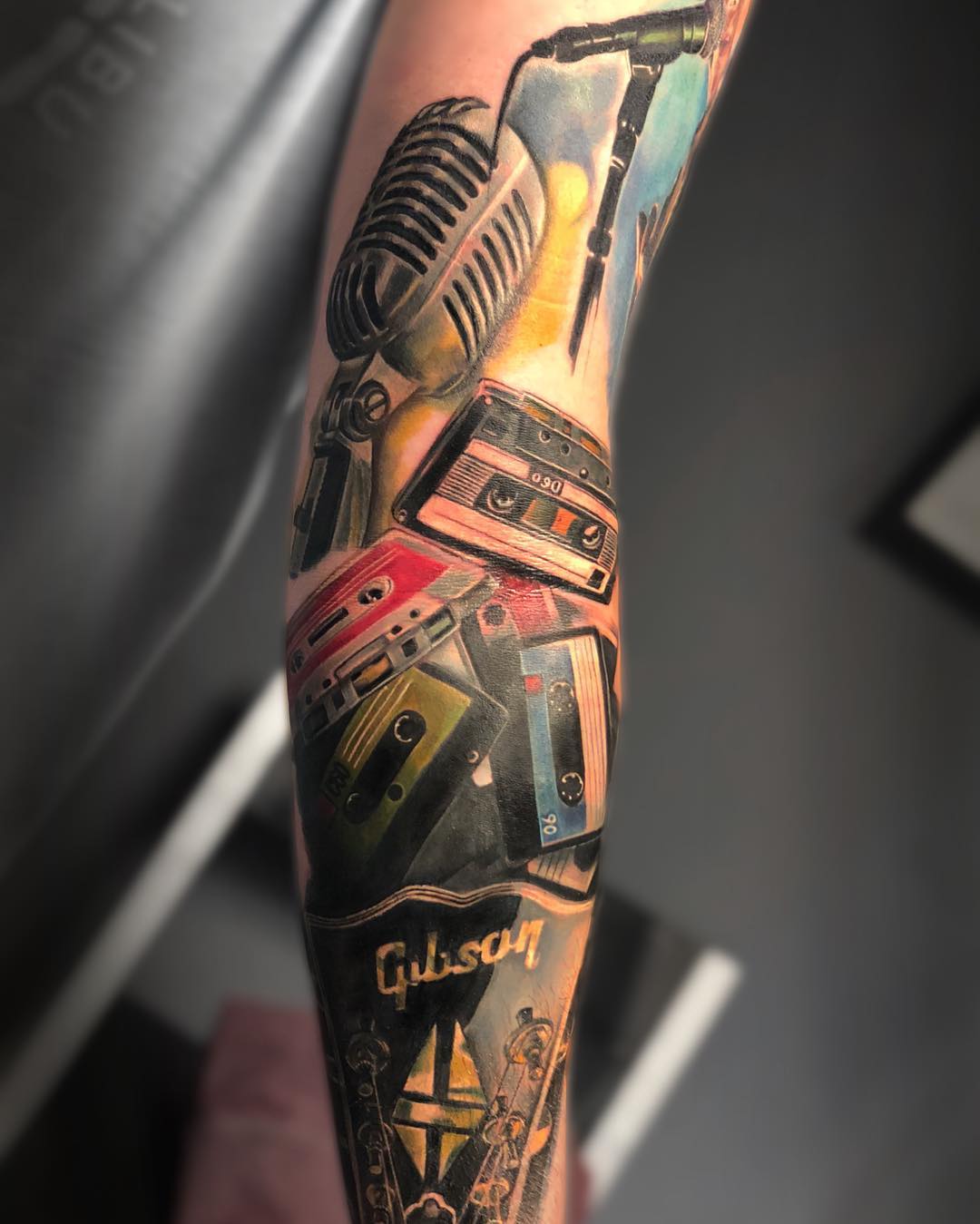 Monumental Ink on X: "Music sleeve continuation done by Aggie @MonumentalInk https://t.co/7HtVnxKxRI #tattoo #tattoos #art #artist #tattooartist #design #love #music #sleeve #microphone #musictattoo #realism #realistic #colchester #essex https://t.co ...