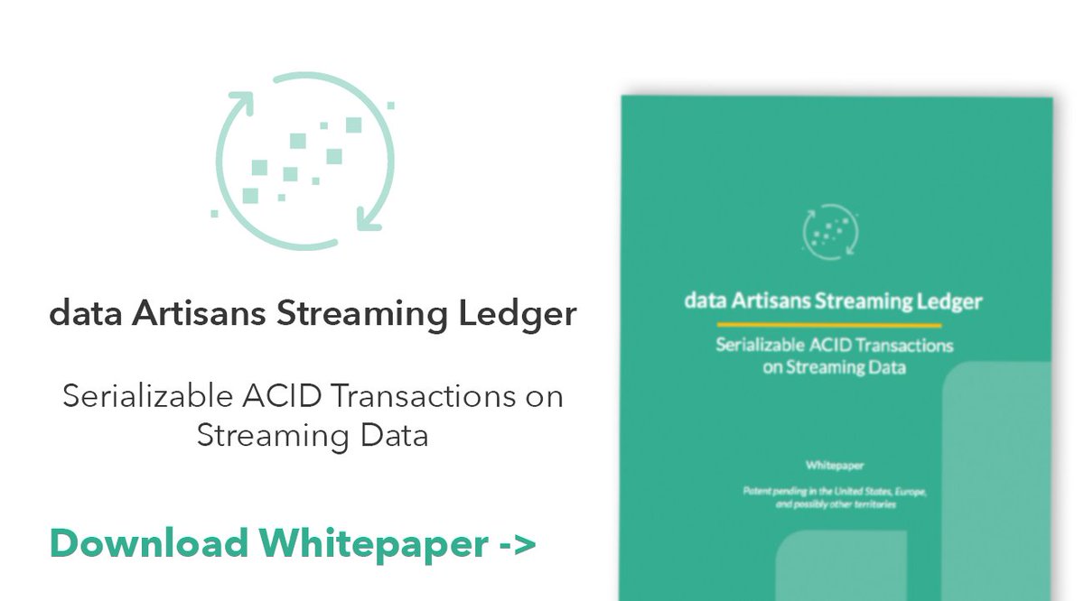 VervericaData's tweet photo. Distributed transactions with #ACID semantics under the isolation level #serializable! Learn more about the consistency model of data Artisans Streaming Ledger in our whitepaper: https://t.co/D5p1TYfCSo https://t.co/QDKmfyZF5A