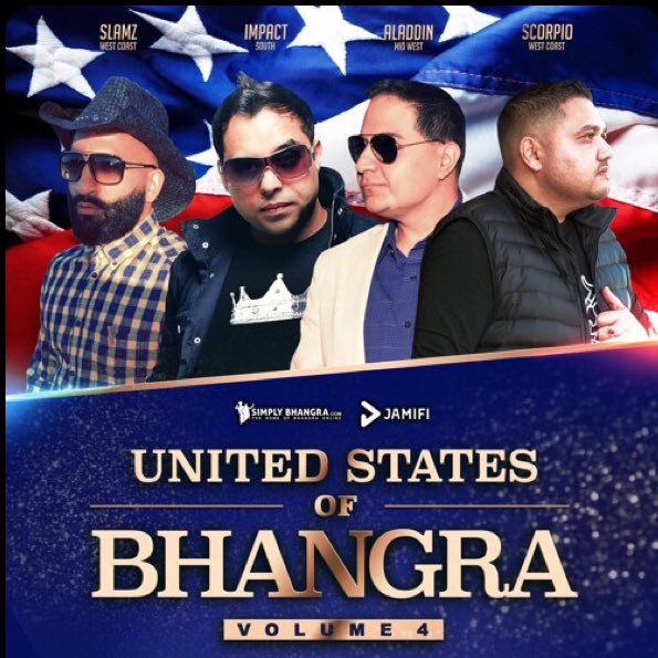 apexbrat's tweet photo. Listen now to the United States of Bhangra Volume 4 Mixtape: https://t.co/XYCdbwuezP Featuring @dholbeatint @djscorpioLA @DjAladdin &amp; DJ Slamz | @Simply_Bhangra @jamifyapp https://t.co/ELWzAnOTvo