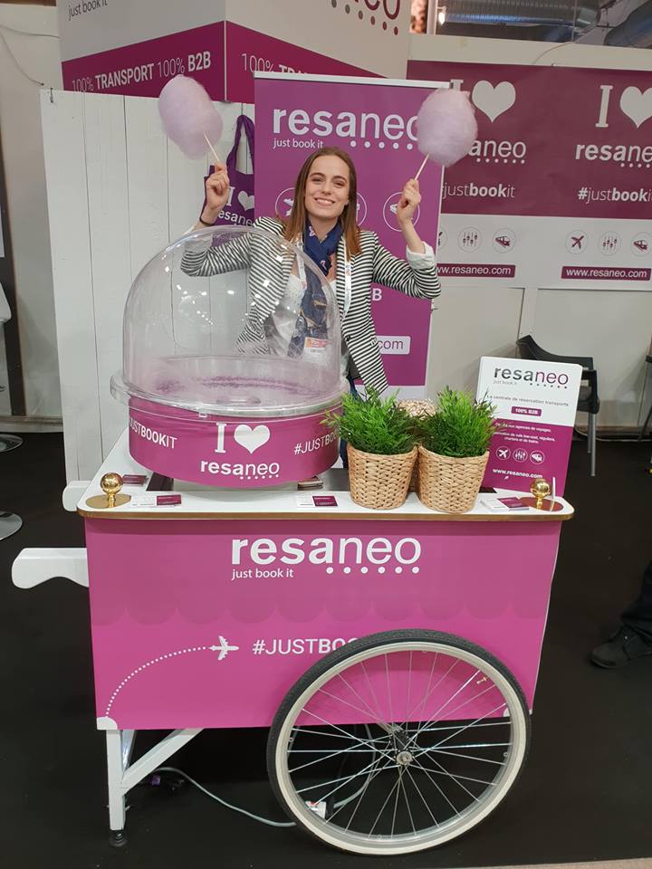 Resaneo's tweet photo. Un petit creux ? Venez déguster nos barbes à papa ! 🍭🍪🍦
➡ Rendez-vous au stand H47 de #Resaneo ! #IFTM2018 https://t.co/PhgjiwYETe