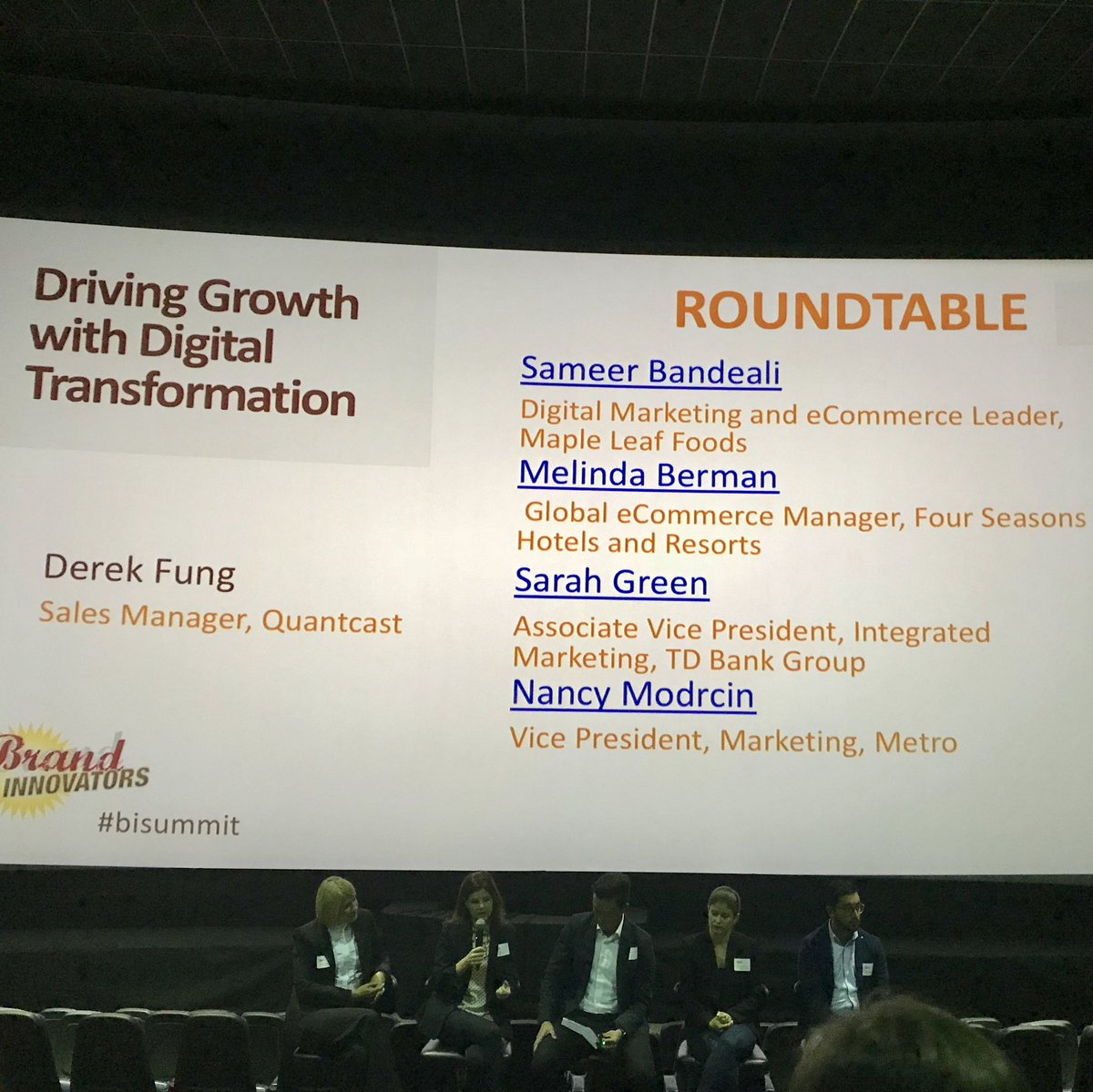_alyssacharles_'s tweet photo. “The most important moment is now...” says Sarah Green, AVP, Integrated Marketing, @TD_Canada on meeting consumer expectations throughout the customer journey. #BISummit https://t.co/VFOXPg1Abn