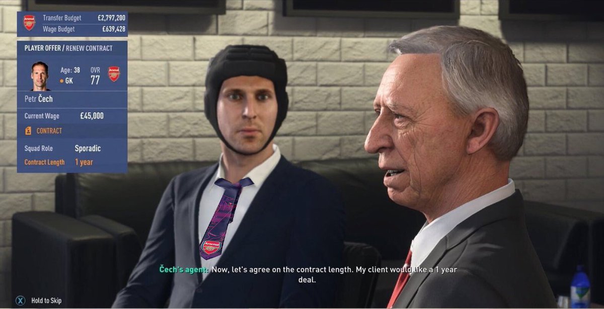 EA сняла шлем с Петра Чеха в сюжетных кат-сценах FIFA 19 после замечания спортсмена
