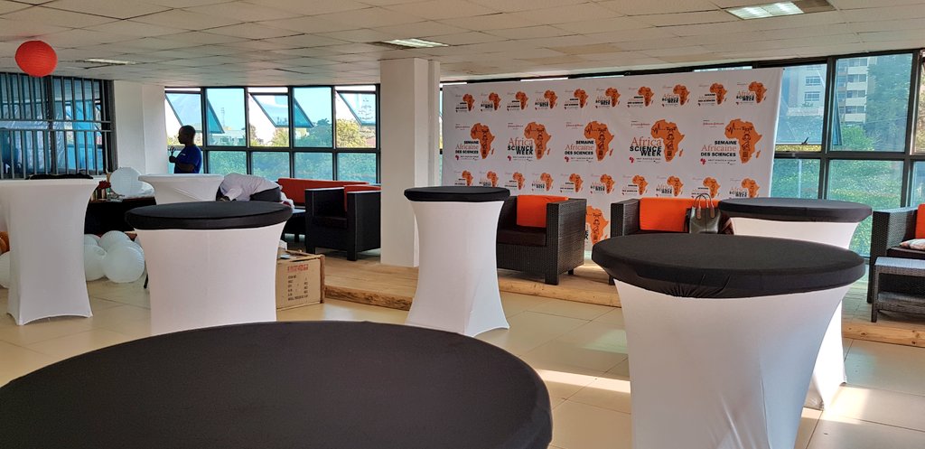 Nvannungi_'s tweet photo. All set for @ICTAUg #LANReloaded 
#NEFScienceWeek cocktail for technologists &amp; senior scientists @hivecolab .

See you all in a bit! https://t.co/bttQrEjeMU