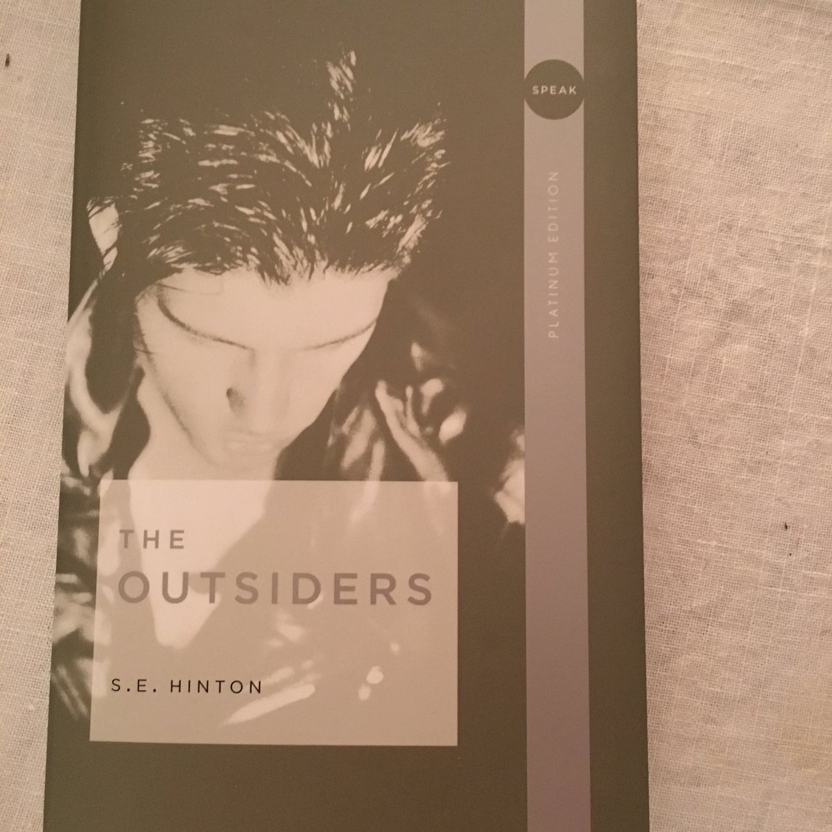 HeatherDbooks's tweet photo. Gifted The Outsiders to a neighbor’s teen who sent out a book report S.OS. last night on FB. As we exchanged the book on my porch, her mom and I both said,  “This is one of my favorites.”@se4realhinton #YAbooks https://t.co/t3hhf29RQE
