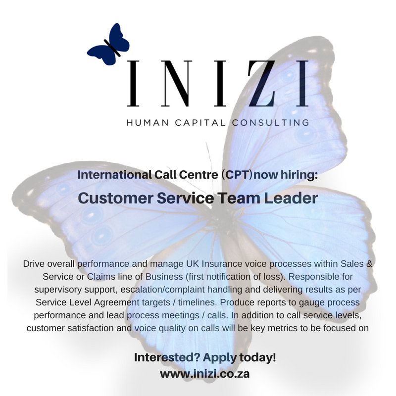 HumanInizi's tweet photo. #CustomerService #TeamLeader- Our client is a #BPO company based in #CapeTown and specialists in operations management and analytics. 
Please apply here: https://t.co/GuKPn9G0WI &amp; we will be in touch should you meet the requirements. https://t.co/lUUXpoyUqx