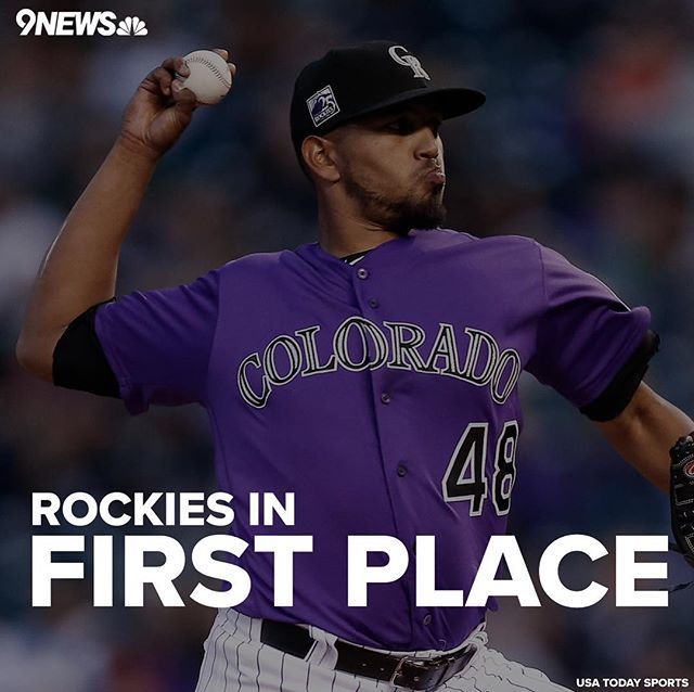 9NEWS's tweet photo. On this Thursday morning, the Colorado Rockies stand atop the NL West standings! The Rockies have 4 regular season games left...all at Coors Field! Keep it going, Rox! ⚾️ #GoRox #Rocktober #CoorsField #RockiesBaseball #BaseballWithAnAltitude #GenRation https://t.co/J4iYlW1qzt https://t.co/nAEOSYCtsJ