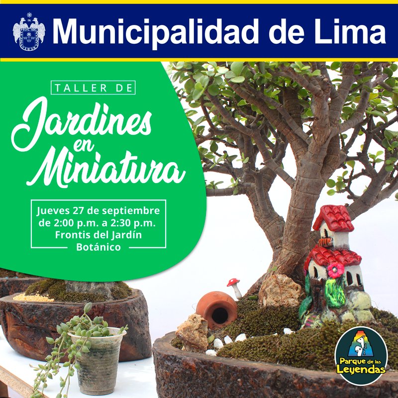 LasLeyendas's tweet photo. No te pierdas las actividades que el Parque tiene HOY para ti. En el Jardín Botánico contaremos con el taller 'Jardines en miniatura' Mientras que en la zona Costa festejaremos el Día Mundial de los Mares. ¡Ambas actividades desde las 2:00 pm! https://t.co/L8aOzSxSJo