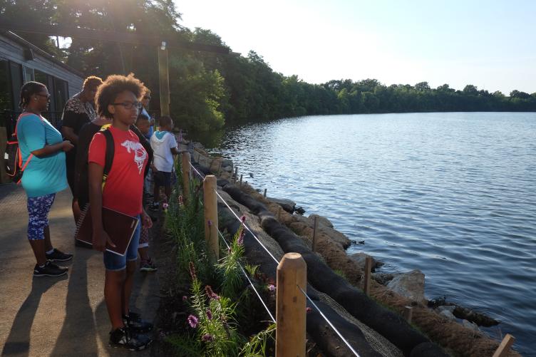 PMorganPHL's tweet photo. Just in time for this week's opening @PlanPhilly’s #PhillyInCommon takes a deep dive into The Discovery Center's opportunities, challenges &amp; lessons learned. #KnightCities #CivicCommonsUS https://t.co/QybmCkq3in https://t.co/sW2j1rmG7k