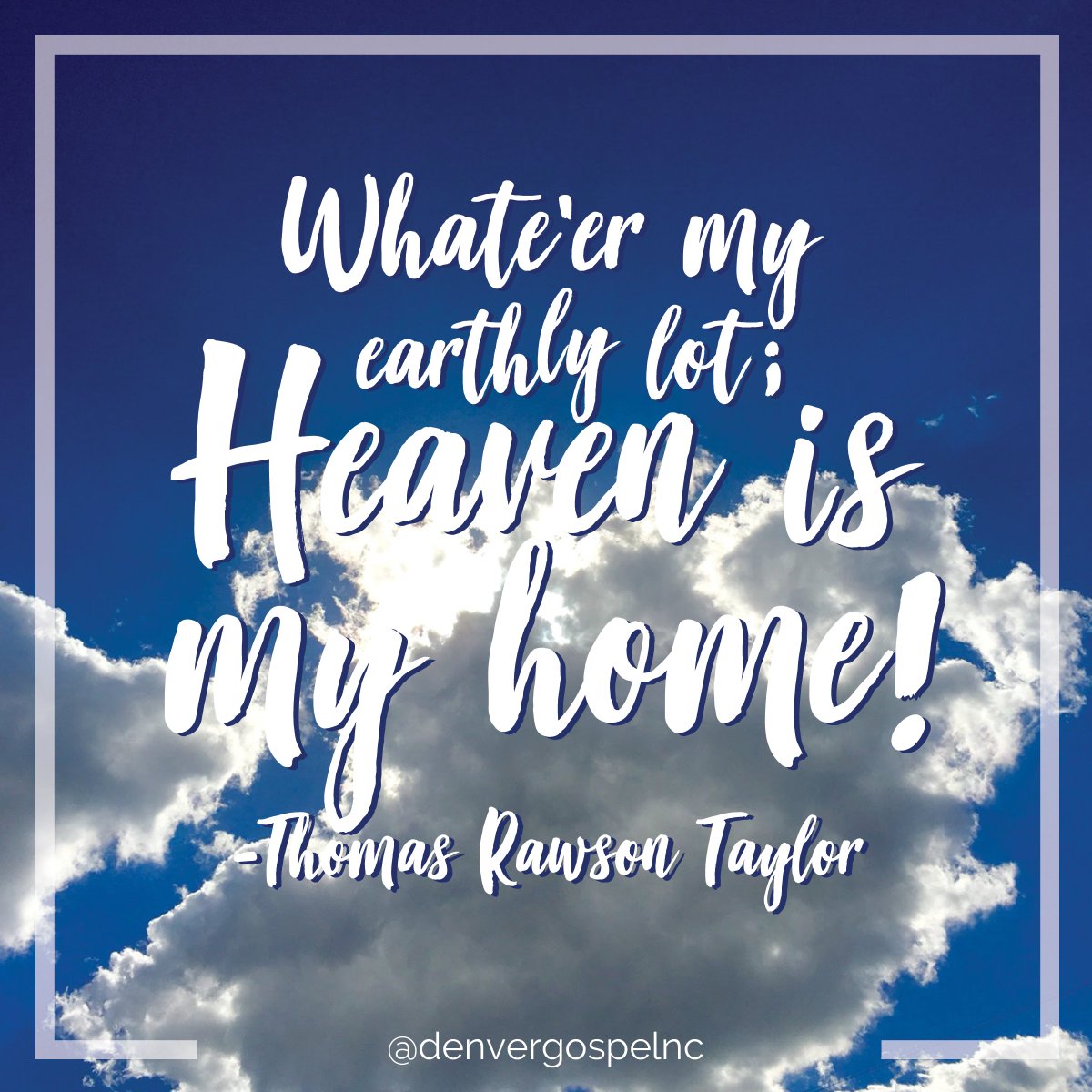To have a home in heaven is a blessing far greater than anything this world  has to offer. #HeavenIsMyHome #Home #Heaven #DenverGospelHall #DailyWord  #GodsWord #Church #God #Bible #BibleVerse #Scripture #Christ #Christian  #ChurchService #, image size:1200x1200