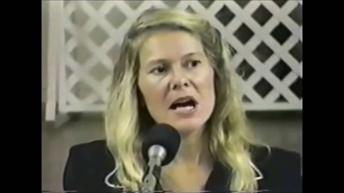 Jordan_Sather_'s tweet photo. This is Cathy O'Brien. 

She said Hillary Clinton raped her in 1978. To this day her story has never changed, and Hillary has never denied it.

Why isn't the Mainstream Media talking about her?

Why should we only believe the accusers they tell us to believe? https://t.co/rjSAaEVtD5