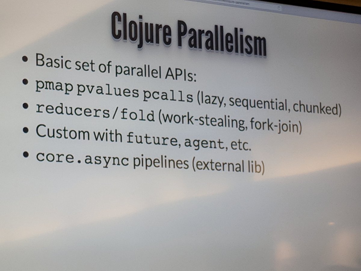 Celebrating #Clojure 11 years &amp; 11 days old with talks at <a href="/Functionalworks/">Functional Works</a>

Clojure killer design decisions by <a href="/lucagrulla/">Luca Grulla</a> 

Parallel all the way by <a href="/reborg/">reborg</a>