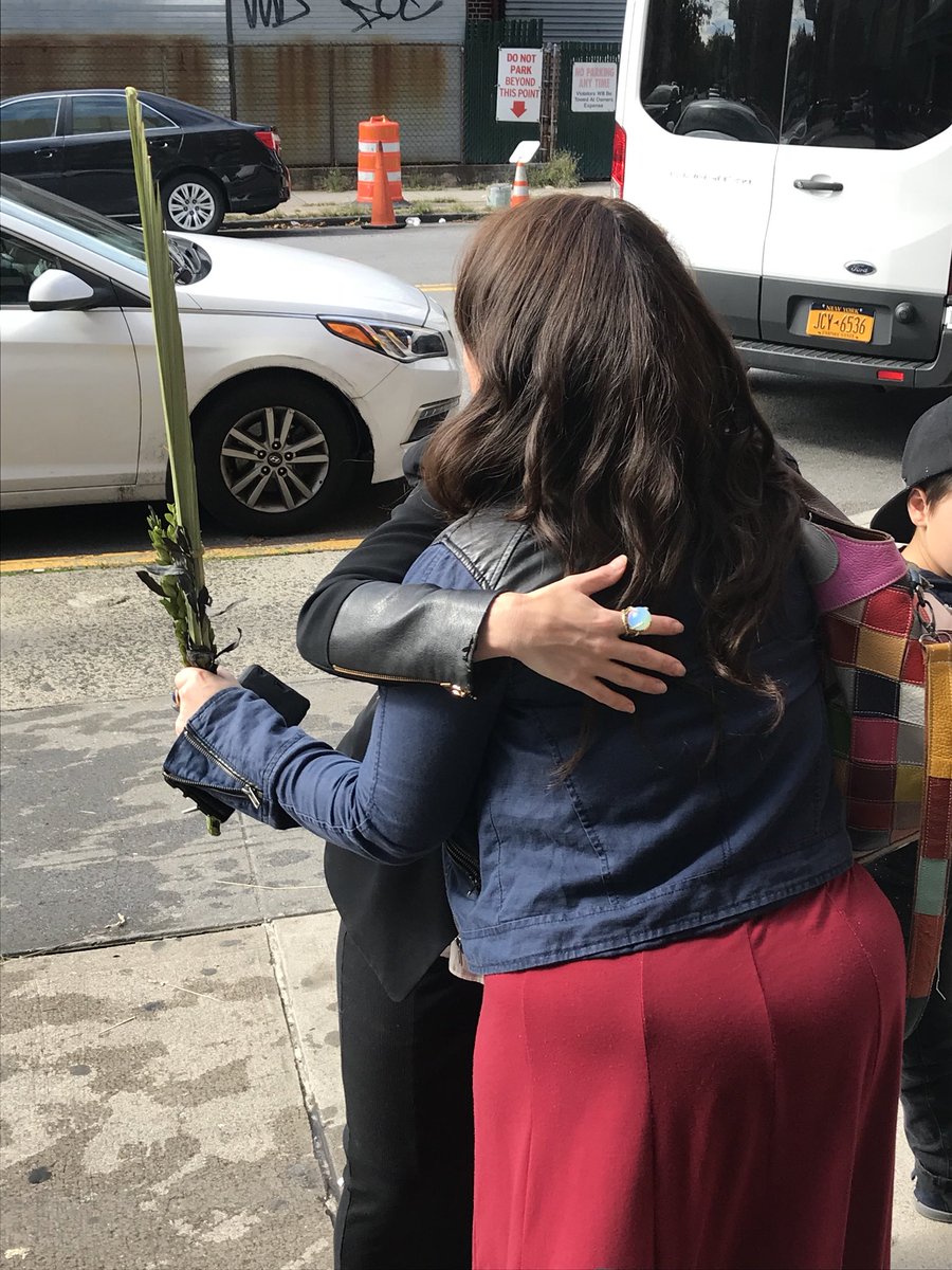 Naomi Levin on Twitter "Shaking the lulav in Borough Park at the