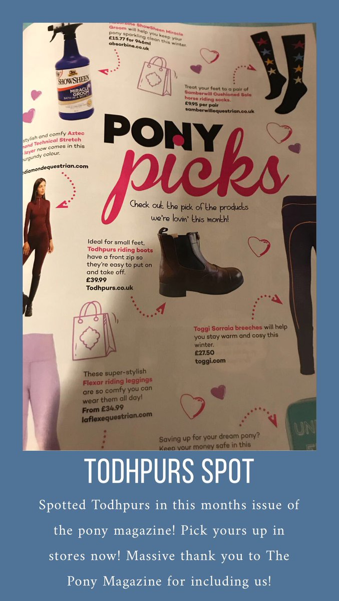 HelloTodhpurs's tweet image. We are in this months @PONY_Mag pick up your copy in stores!