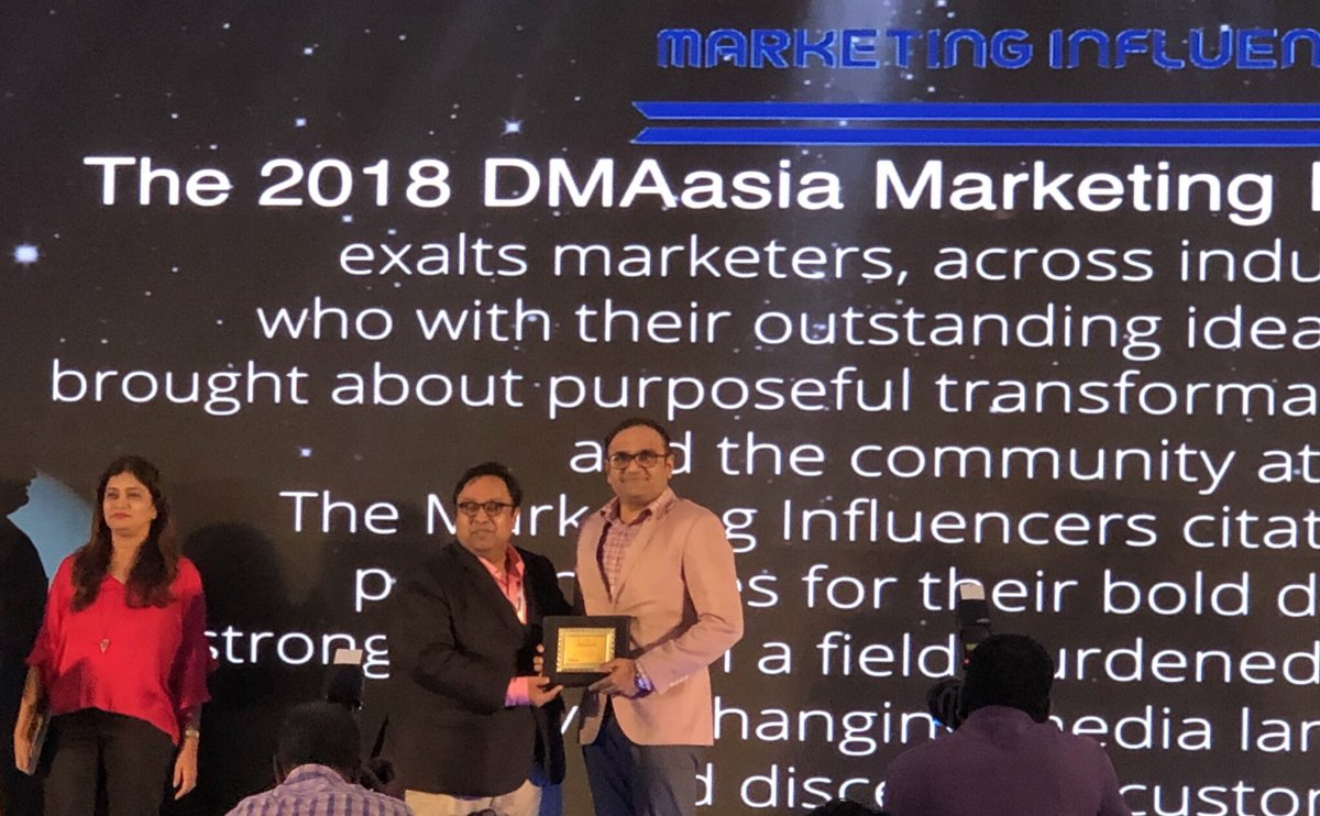 TheotherBigB's tweet photo. It was an honour to be conferred with the citation for Marketing Influencer at the DMA India Annual & Awards 2018. This is a really special one! Thank you @vatsalasher @ShellyJsingh #DMAI2018 @RiRamesh @AsiaDma #EchoAsia #AsiaEcho #CREATEFFECT #MarketingInfluencer #Dmai https://t.co/wvVyzkruTP