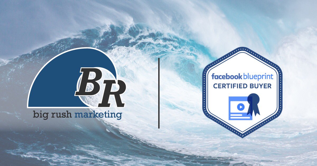 BigRushSTL's tweet photo. Today we officially renewed our Facebook expert certification by passing the Facebook Blueprint Certified Buyer exam. Big Rush Marketing remains one of the few agencies in the region to be Google Partners and Facebook Blueprint certified. https://t.co/ZijSRJzJnR
