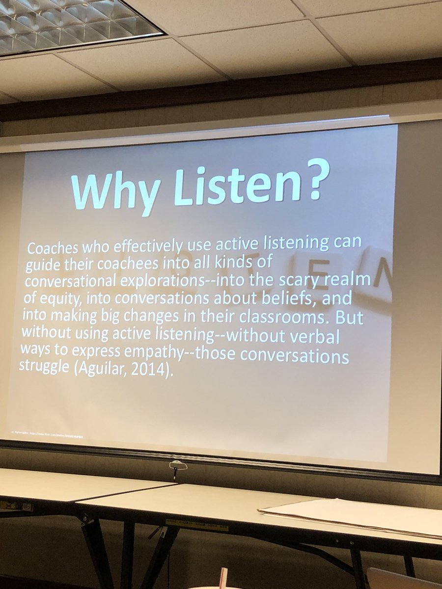 MrKroon302's tweet photo. Listening is just as important as how you communicate! @SerenaTyra1 @DrFloraIndy @doljohns @kstone431 @Kerose12 @dabrewersce #6Standards #coaching https://t.co/TaboXwGY0A