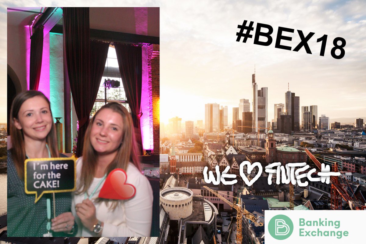 weck_alexandra's tweet photo. We #love #BEX2018, we love #Fintech and we love #Frankfurt @mara_mosen 🎉 #ftl #fintechladies #ffm #digitization #digitalisierung #bankingexchange #paymentandbanking https://t.co/REM5t8oDeu
