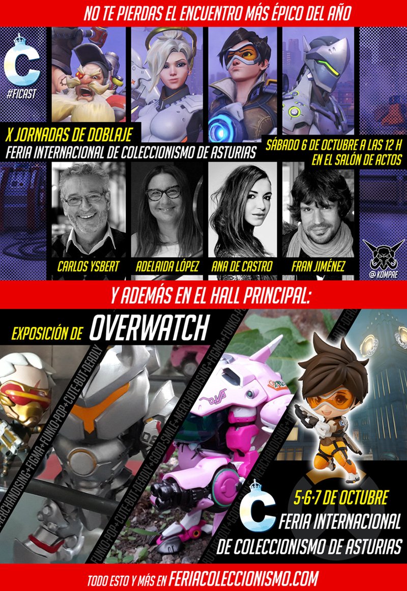 Kompae's tweet photo. 🔥 ¡Queda apenas una semana! Ven a pasar una mañana inolvidable. Además habrá más sorpresas que se están fraguando en este momento... ¿Nos veremos por allí? #Overwatch #Ficast
- Más info de la feria: https://t.co/T9ICfGDDLy https://t.co/XFLQZ0ZMRm