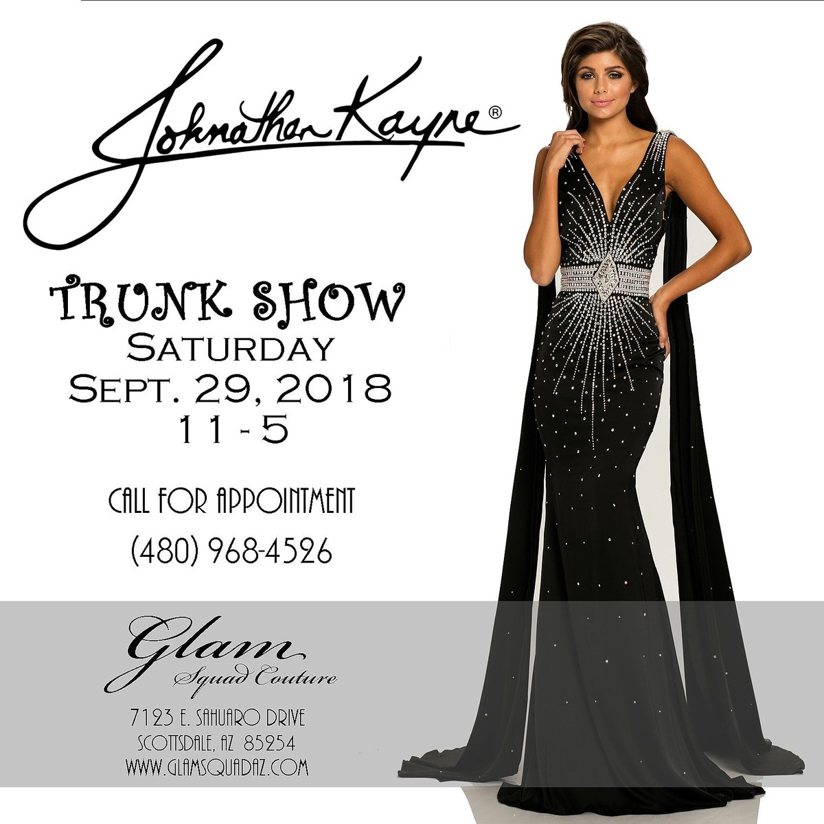 glamsquadaz's tweet photo. Do you have your appointment for the trunk show this Saturday? https://t.co/Jyn1uLfOK5