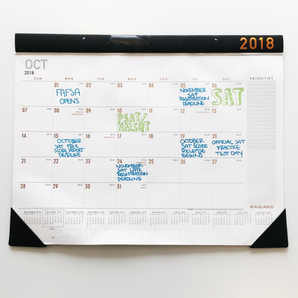 CollegeBoard's tweet photo. You autumn put these important dates on your calendar. 🍂 https://t.co/Dul8AmTxWV