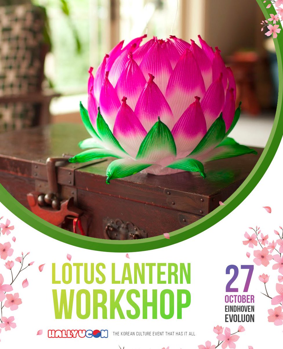 HallyuconNL's tweet photo. Want some more positivity in your house? Make a lotus lantern at #HallyuConNL18 and feel the magic happen! Will we see you on October 27th in Eindhoven? Ticket link in bio. https://t.co/QCDtpgCAlB