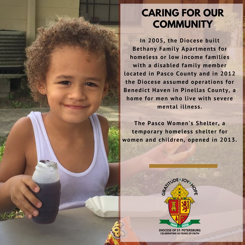 DioStPete's tweet photo. We are looking back on the positive impact we’ve had in our community over the past 50 years. Did you know? #DOSPhope #DOSP50 #courageouslyliving

Read more about the Diocese’s impact on the community: https://t.co/zby6cuptLc. https://t.co/tqJiR5gdsH