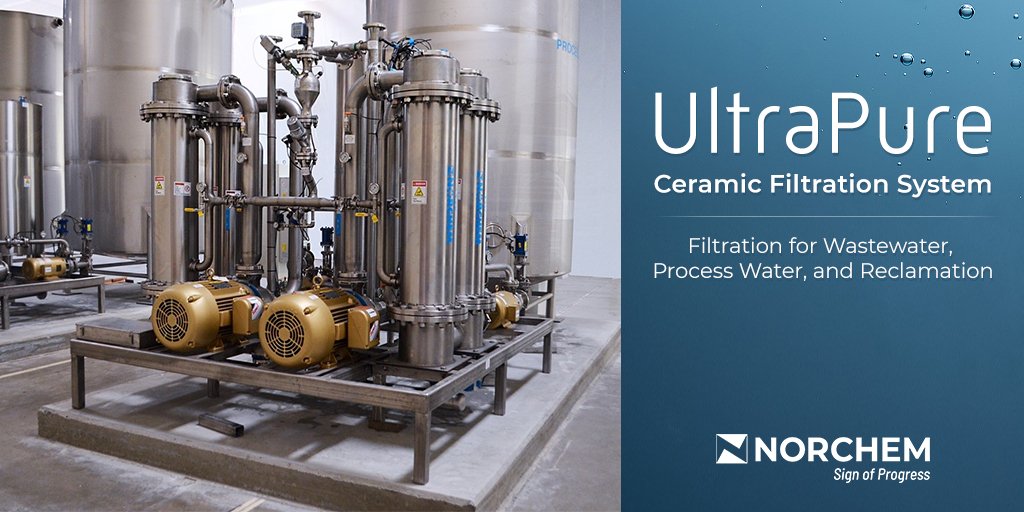 UltraPure is the most robust water filtration technology, utilizing ceramic membrane elements capable of filtering various types of feed streams at high concentrations without plugging up. norchemcorp.com/solutions/ultr…