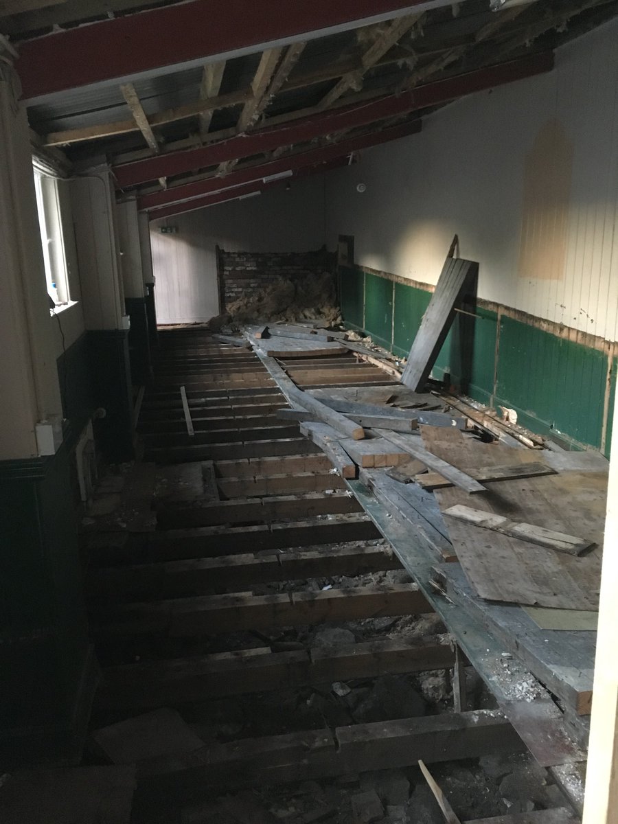 In three weeks this’ll be a lovely PDR with an open kitchen, we promise... #heathcock #newpub #pubrenovations #diningpub #welshpub #opening21stoctober