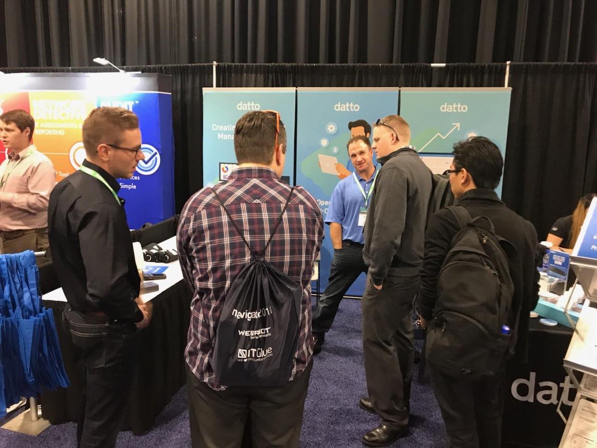 datto's tweet photo. Thanks to everyone who visited us at #navigate2018 #nav18 hosted by @FollowContinuum! It was great to have time with old friends and see new faces as well. https://t.co/do8Y6pjIyJ