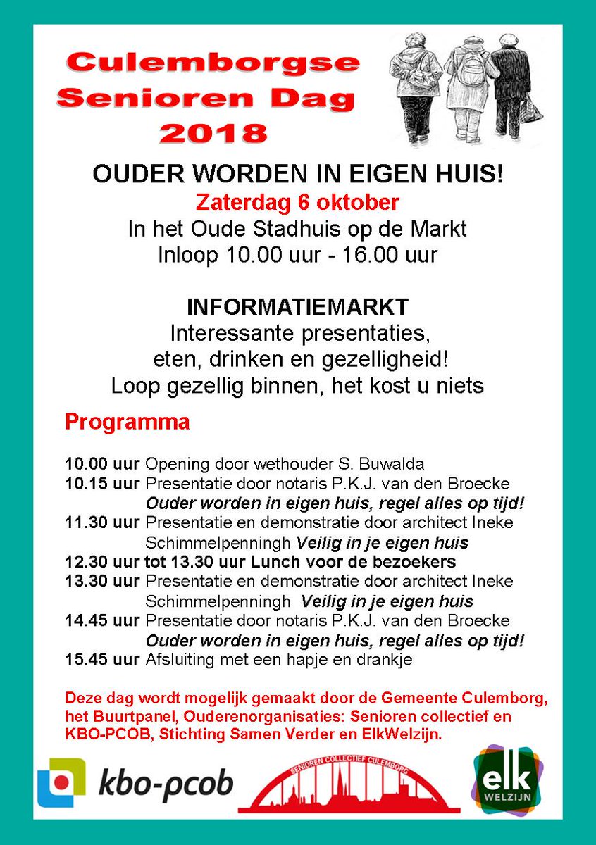 BiancOost's tweet photo. Volgende week is het "de culemborgse senioren Dag " https://t.co/lU39yJGjUR